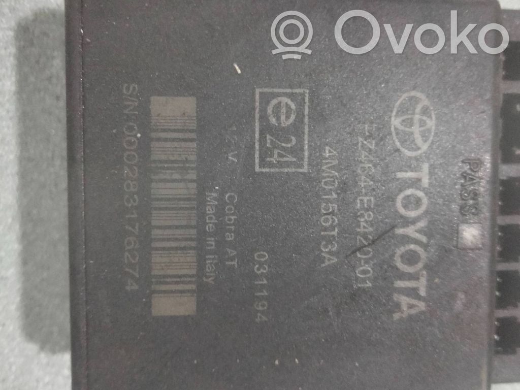 Toyota Corolla Verso E121 Unitate/modul de comandă parcare PDC 