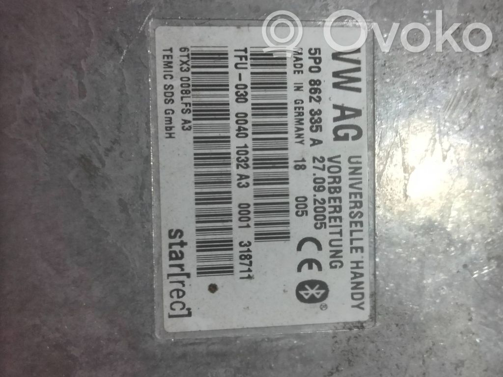 Bluetooth control unit module   5P0862335A,6TX3008LFSA3,03000401032