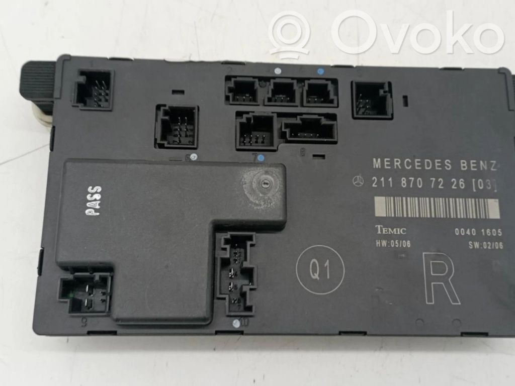 Mercedes-Benz E W211 Unidad de control/módulo del motor 