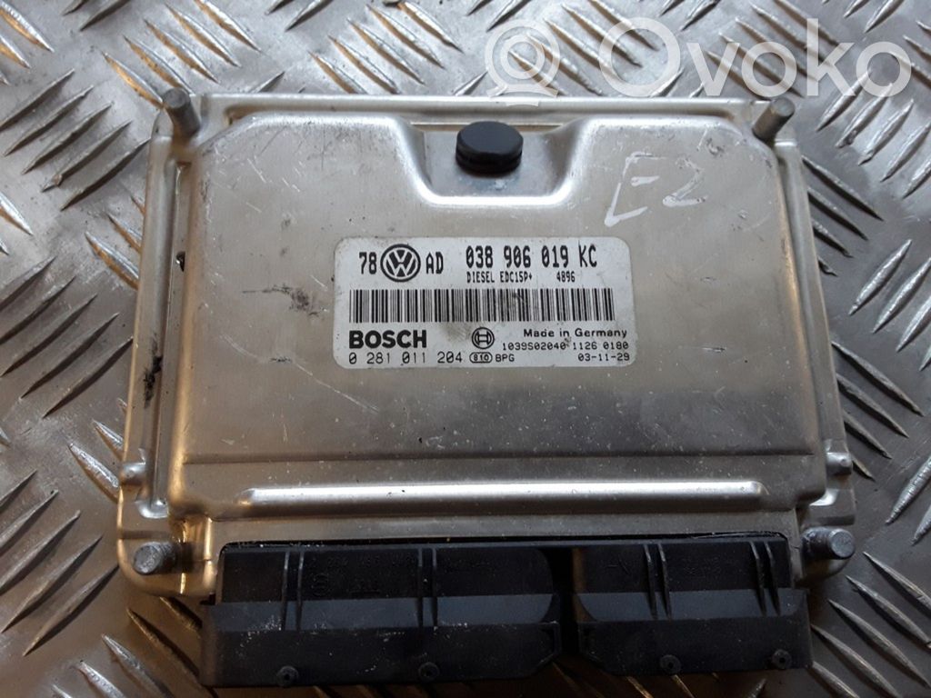Engine control unit/module   038906019KC,0281011204