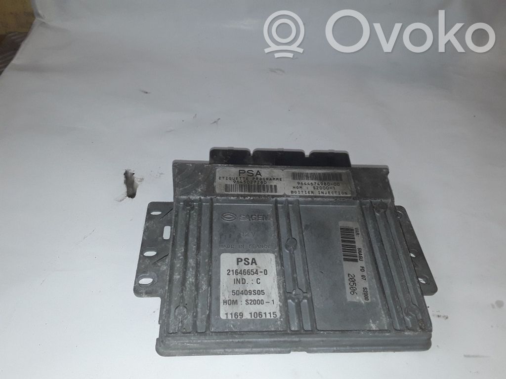 Citroen Xsara Picasso Engine control unit/module 