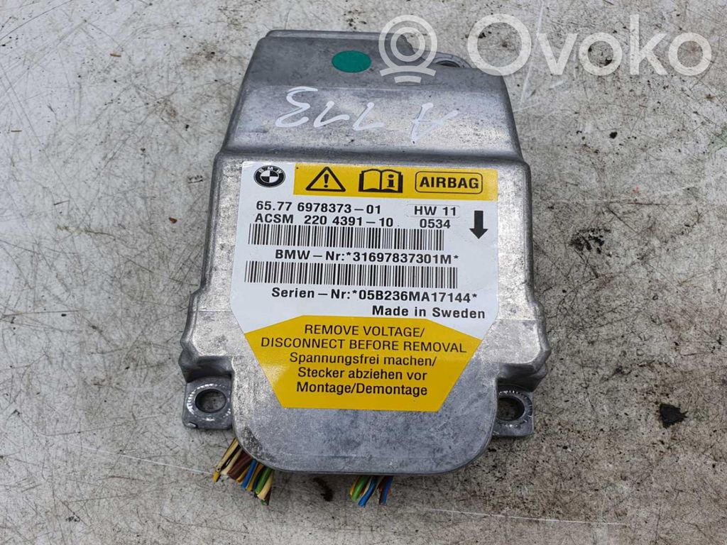 BMW 5 E60 E61 Sterownik / Moduł Airbag 