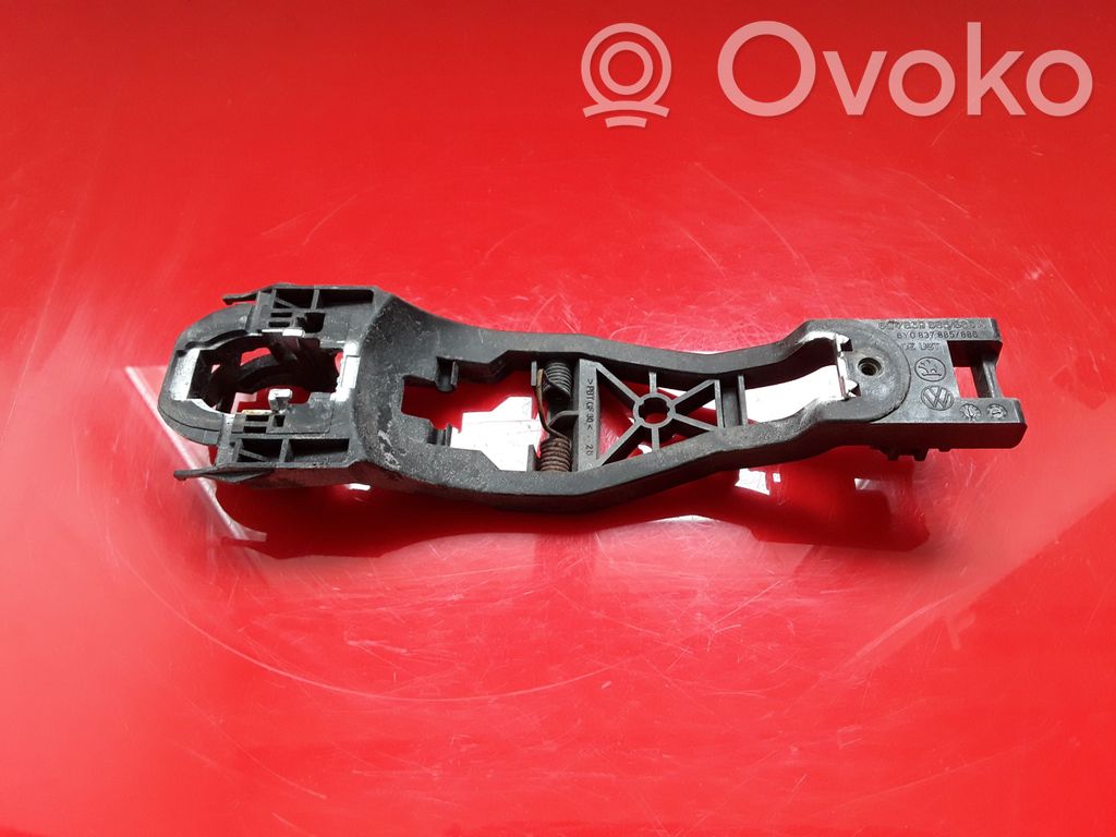 Volkswagen Polo IV 9N3 Support extérieur, poignée de porte arrière 