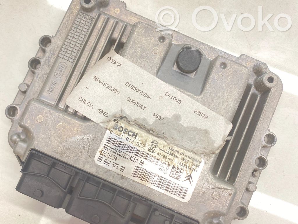 Unidad de control/módulo del motor   9664257580,0281013332,218500584,9644692380