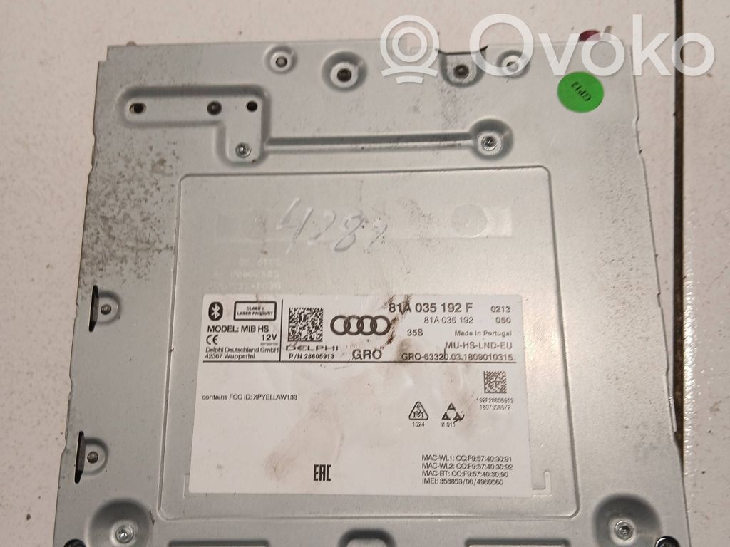 Audi A3 S3 8V Navigation unit CD/DVD player 