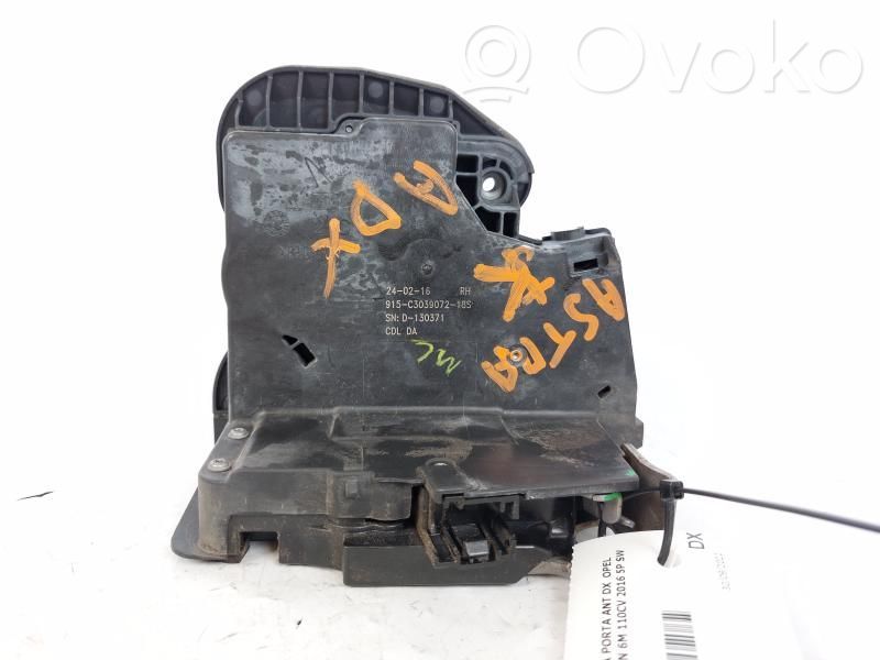 Opel Astra K Serratura portiera anteriore