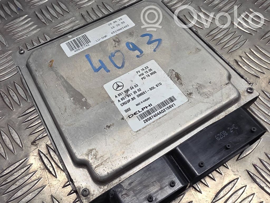 Mercedes-Benz Sprinter W906 Engine control unit/module 