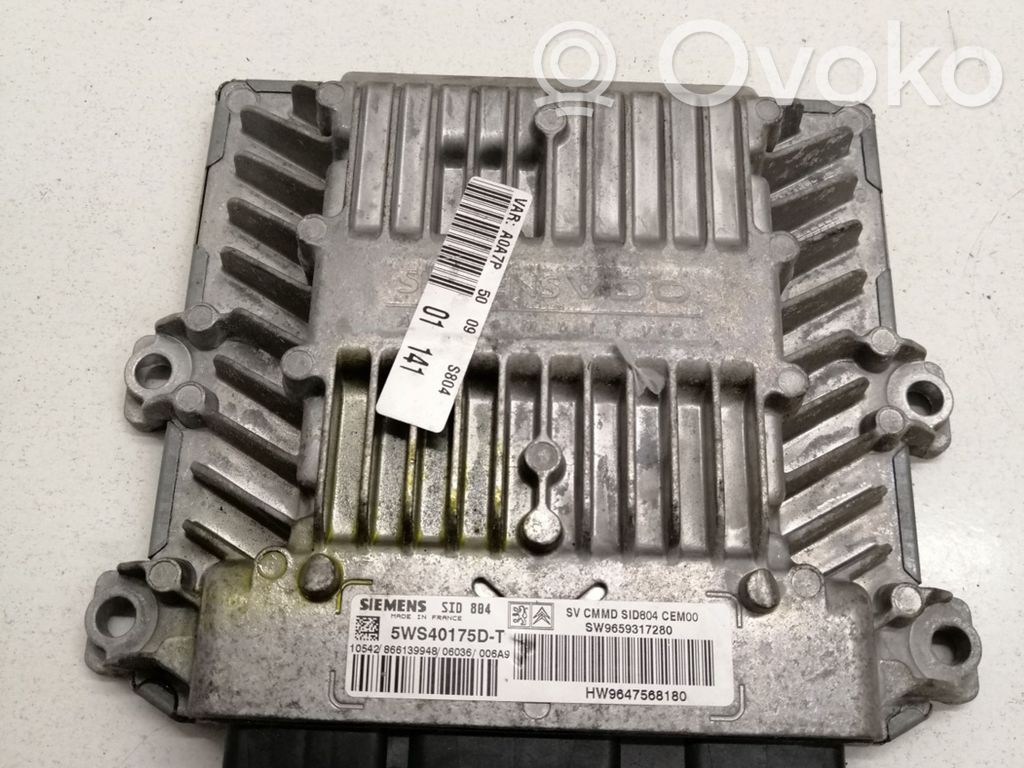 Peugeot 1007 Engine control unit/module 