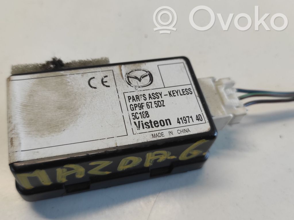 Mazda 6 Keyless (KESSY) go control unit/module 