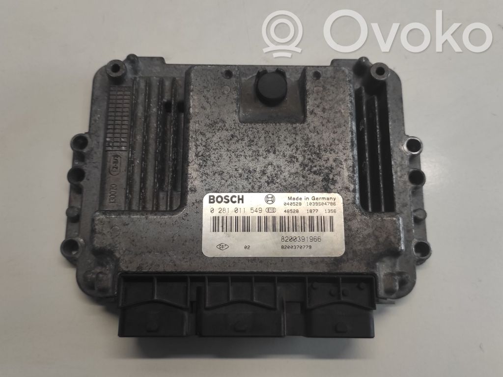 Sterownik / Moduł ECU   0281011549,8200391966,48528