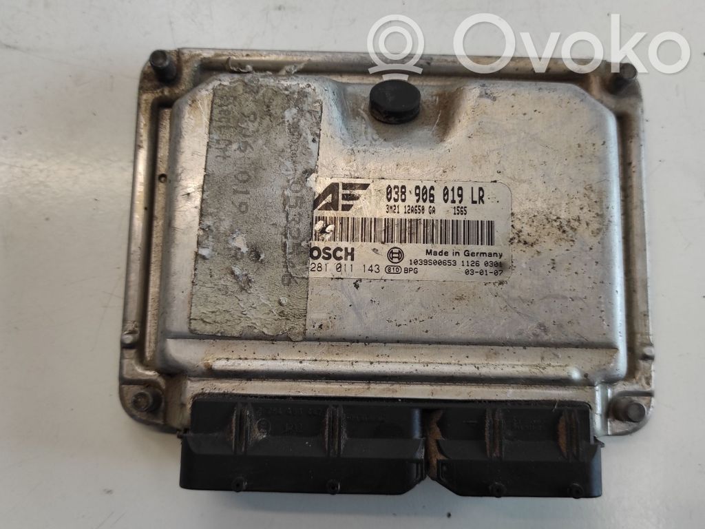Engine control unit/module   038906019LR,3M2112A650GA,1565