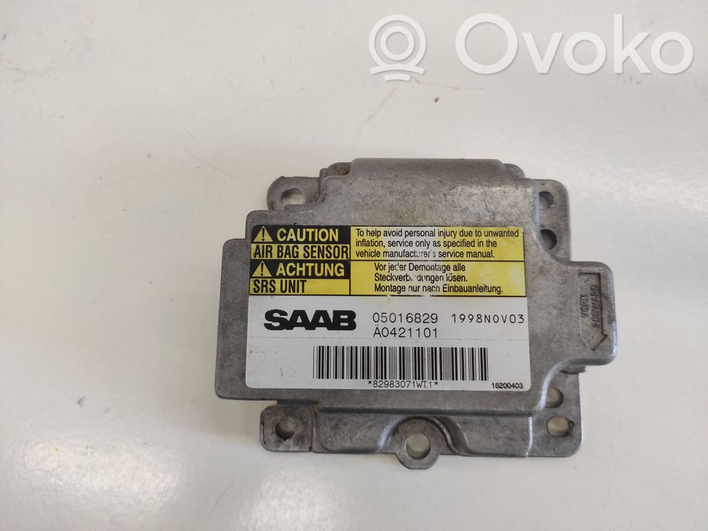 Saab 9-3 Ver1 Airbag deployment crash/impact sensor 