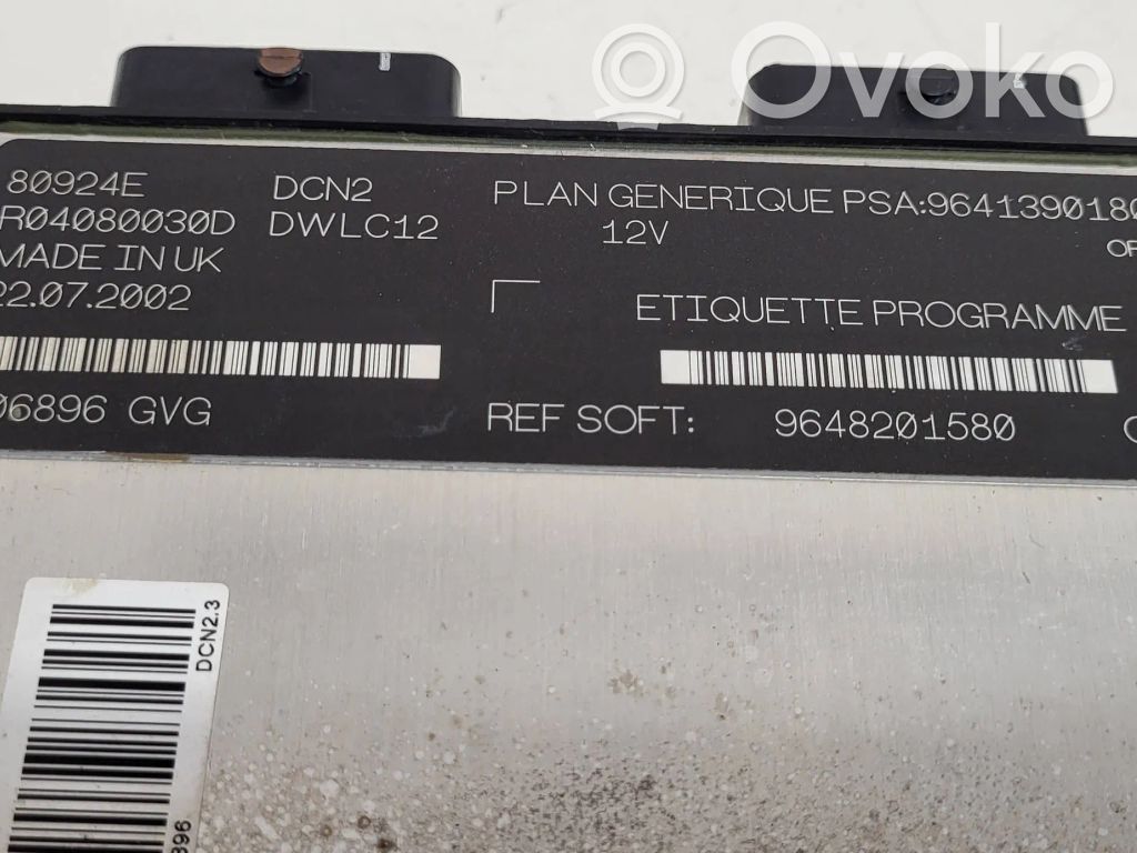 Peugeot 206 Engine control unit/module 