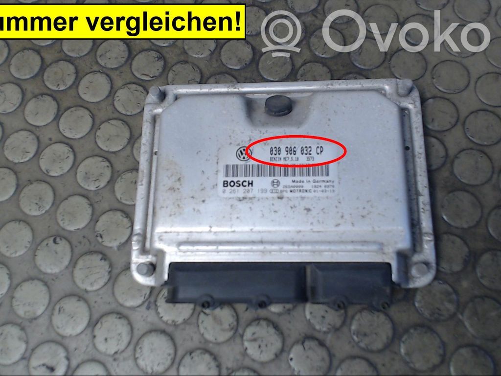 Unidad de control/módulo del motor   030906032CP,0261207199,NICHTZUTREFFEND
