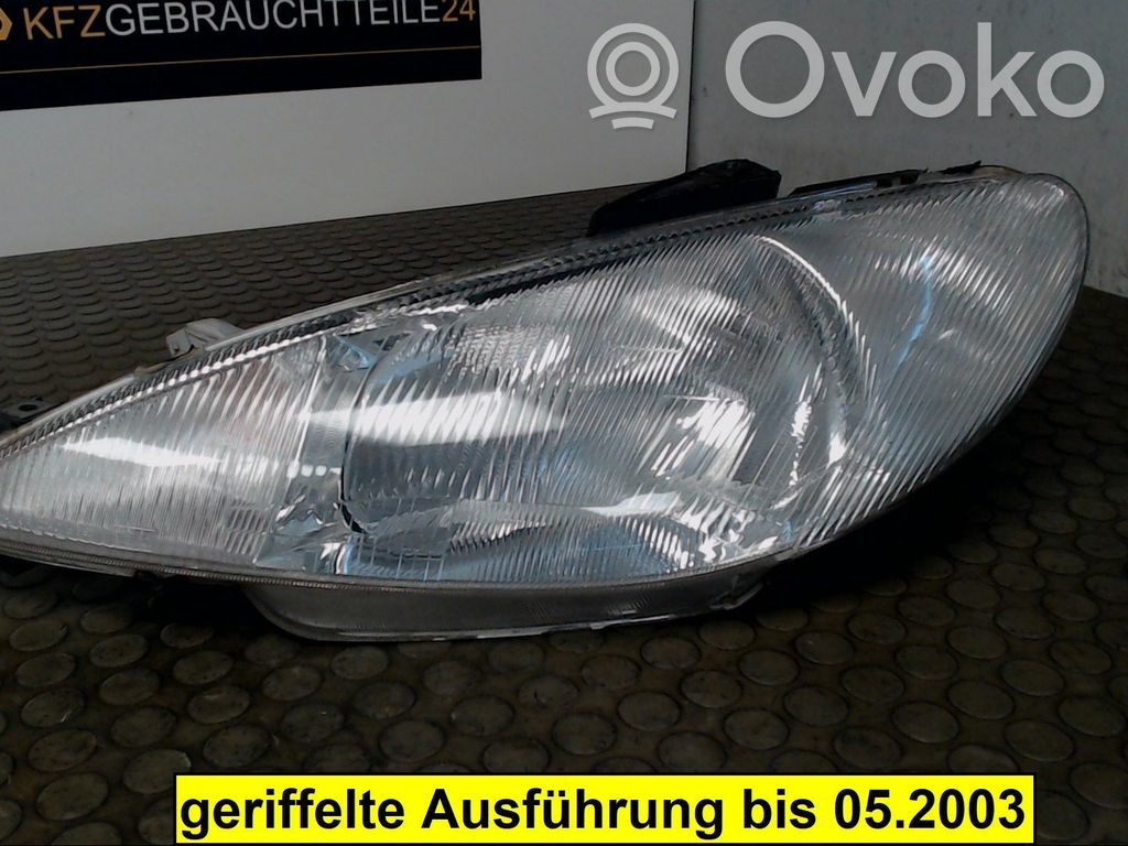 Peugeot 206 Lampa przednia 