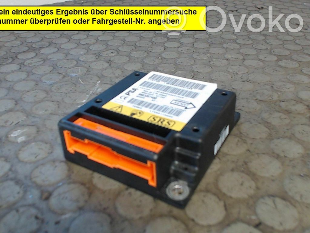 Airbag control unit/module   6546C8,6546C8,9663357480