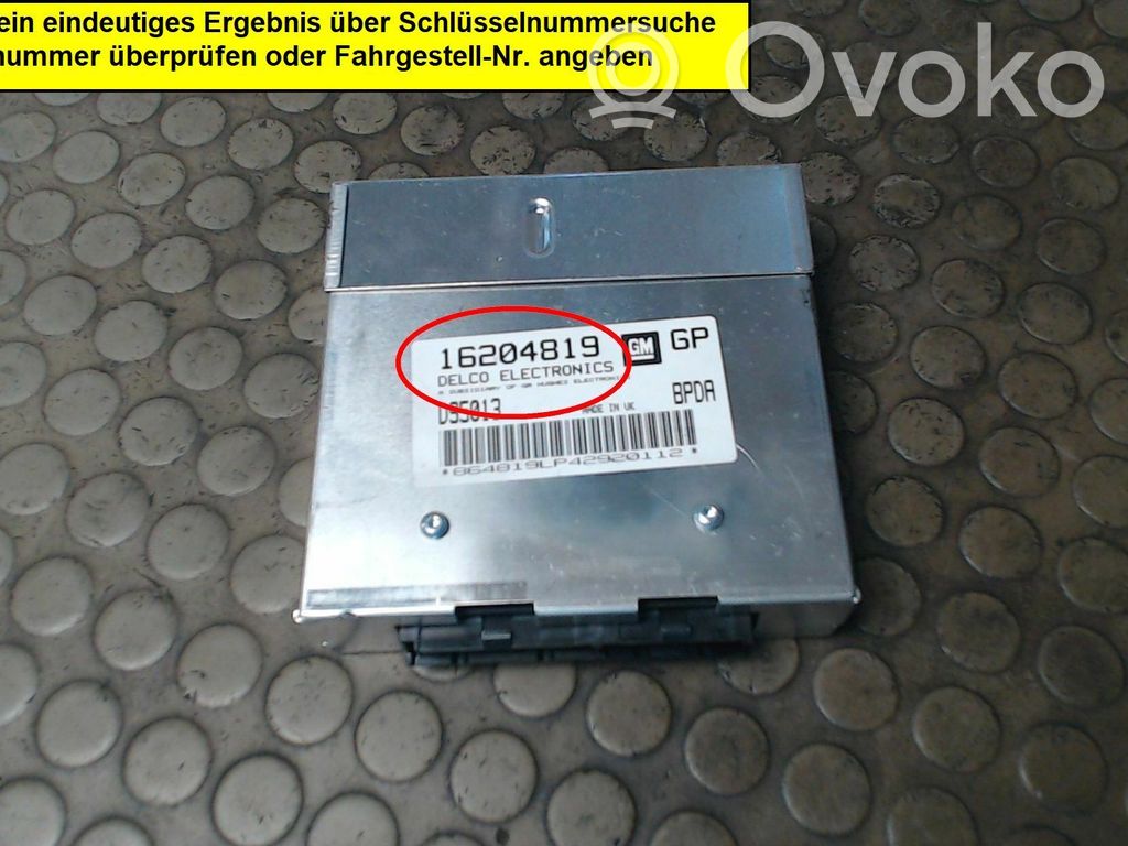 Opel Corsa B Engine control unit/module 