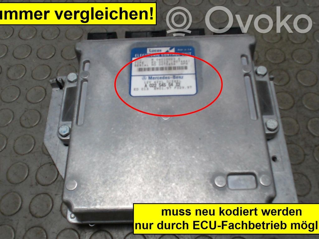 Sterownik / Moduł ECU   A0185452232,0075856,0145454932,018545223280,A0225455432