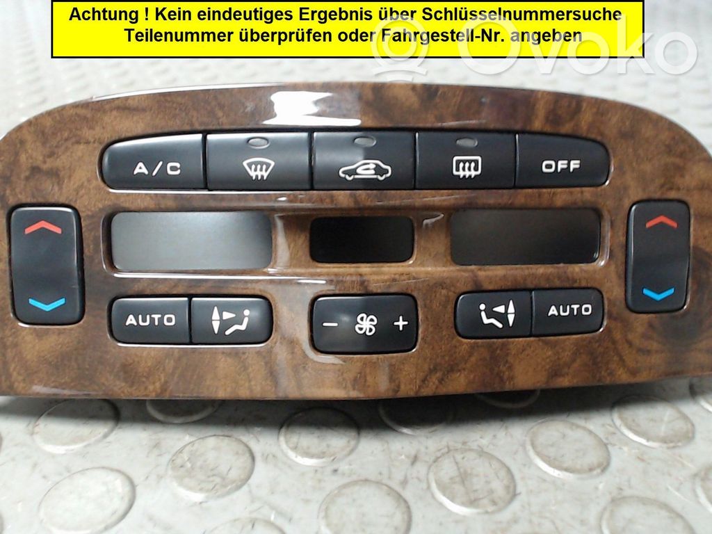 Peugeot 607 Centralina del climatizzatore 