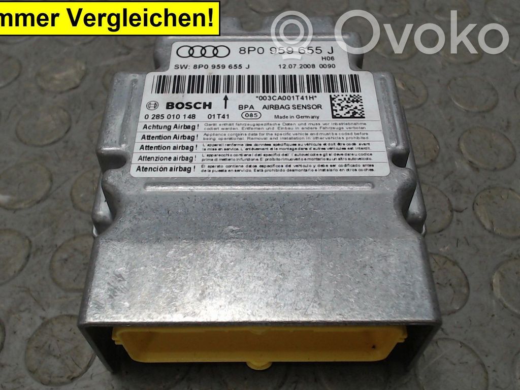 Audi A3 S3 8P Unitate/modul de comandă airbaguri 