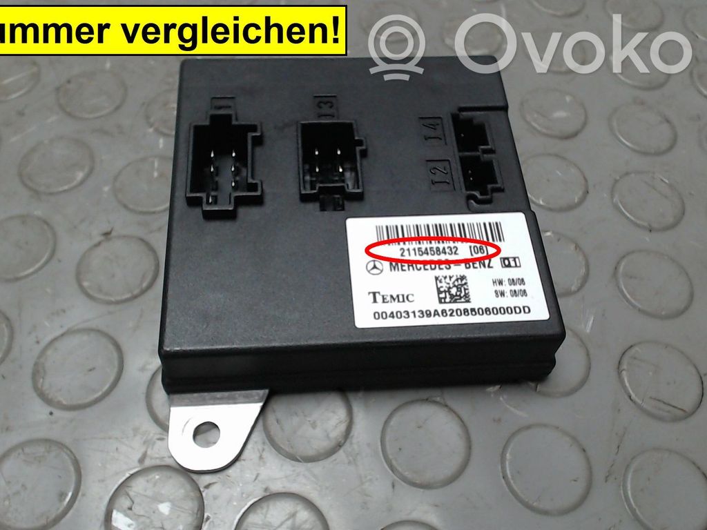 Mercedes-Benz E W211 Centralina/modulo regolatore della velocità 