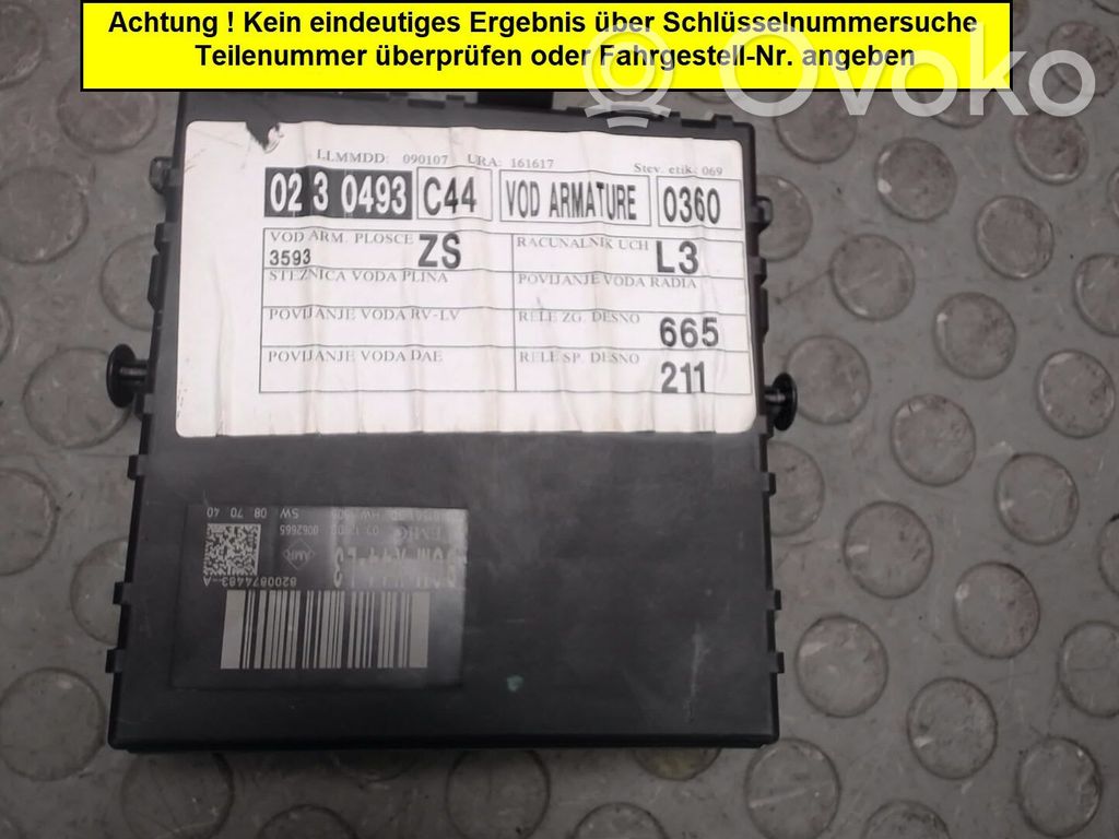 Renault Twingo II Convertible roof control unit 