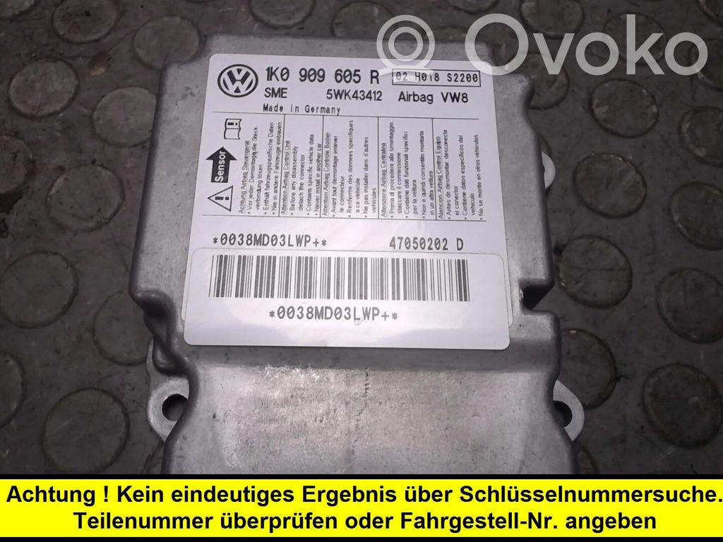 Sterownik / Moduł Airbag   0000