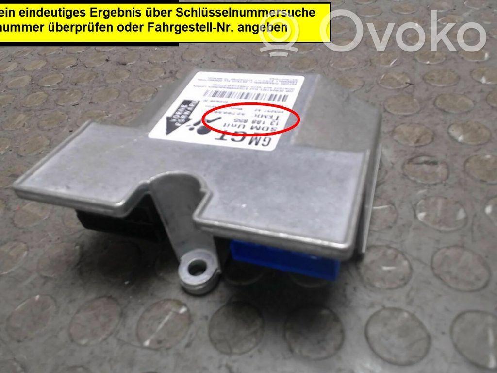 Sterownik / Moduł Airbag   93184368,01232149,13188855,13227919,93184368