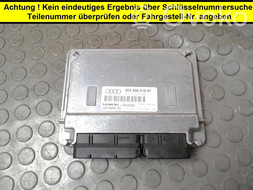 Audi A4 S4 B6 8E 8H Engine control unit/module 