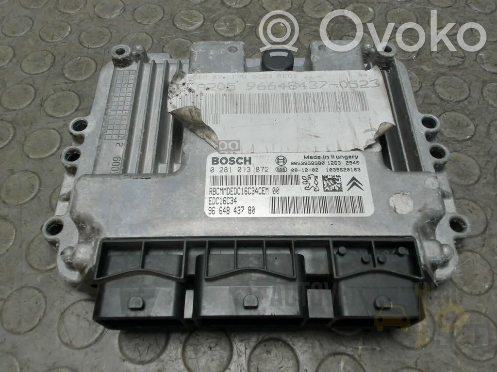 Peugeot 207 Engine control unit/module 