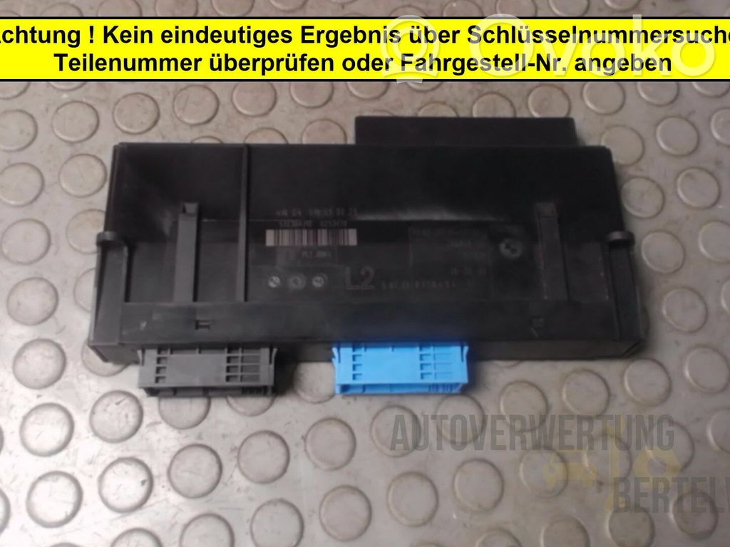 BMW 1 E81 E87 Citu veidu vadības bloki / moduļi 