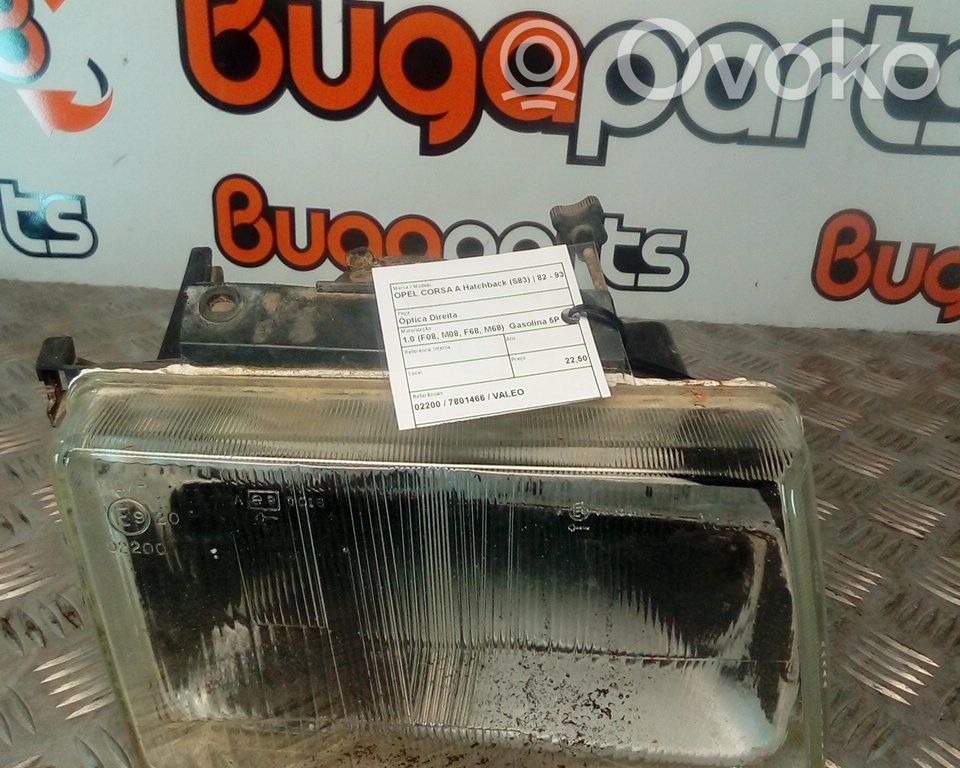Priekšējais lukturis   02200,7801466,VALEO
