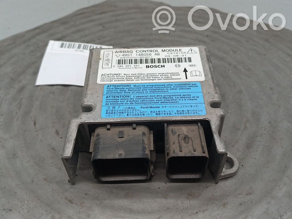 Airbag control unit/module   4M5T14B056AB,0285001551
