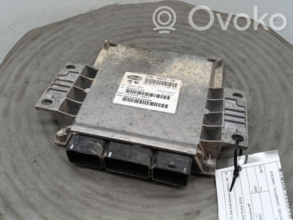 Engine control unit/module   9642597680,16447034,IAW48P270