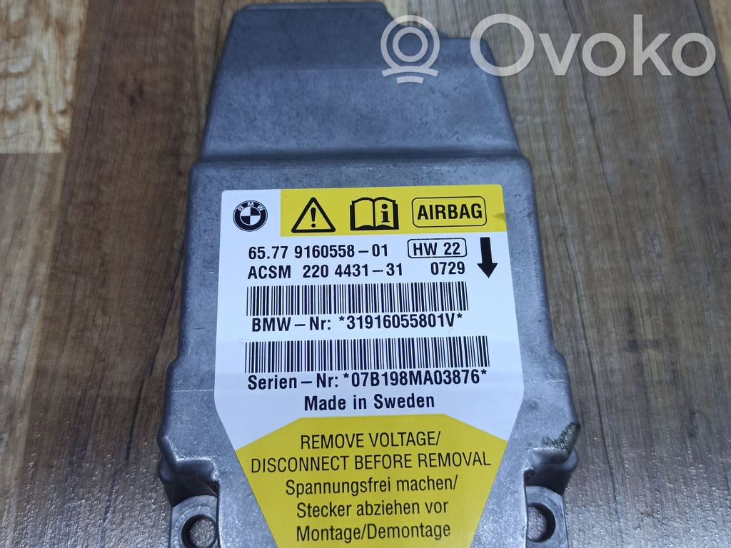 BMW 5 E60 E61 Airbag control unit/module 