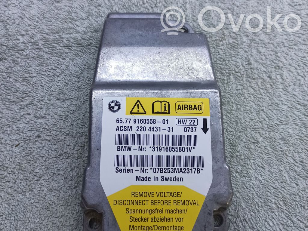 BMW 5 E60 E61 Airbag control unit/module 