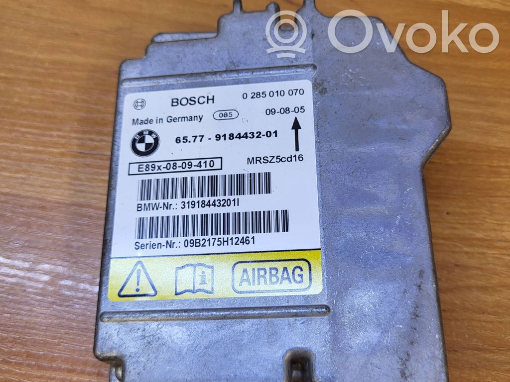 Module de contrôle airbag   9184432,0285010070,MRSZ50016,31918443201L