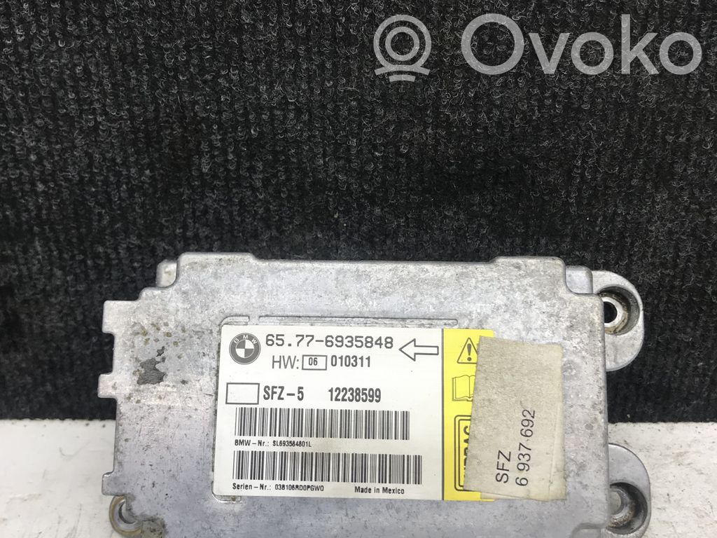 BMW 5 E60 E61 Unidad de control/módulo del Airbag 