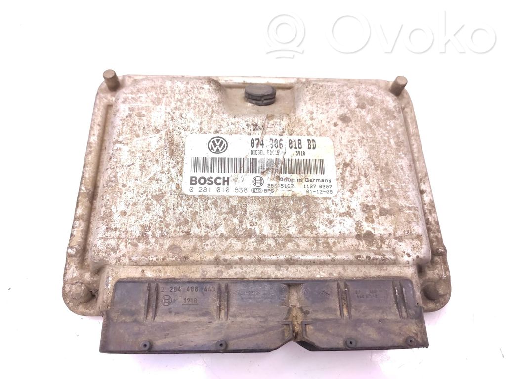 Engine control unit/module   074906018BD,0281010638,283A5167