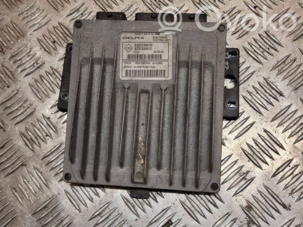 Engine control unit/module   8200326910,8200334419,R0410B020B