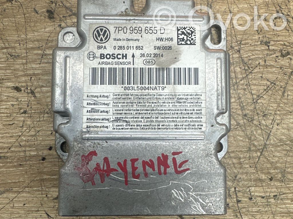 Porsche Cayenne (92A) Airbag control unit/module 