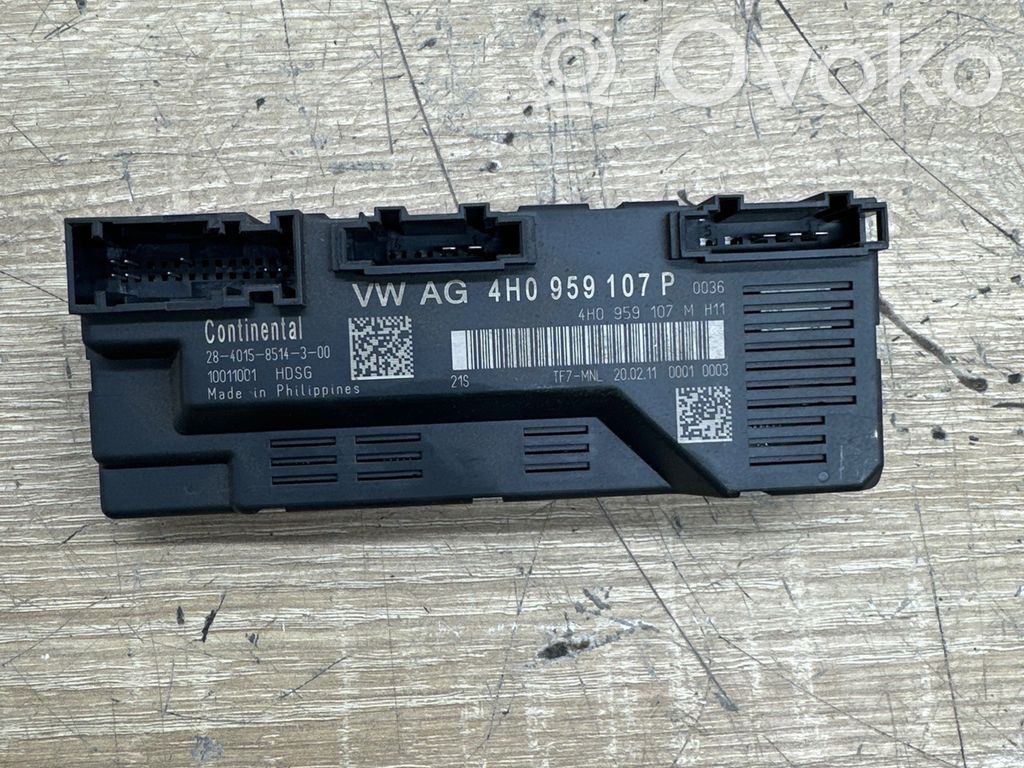 Audi A8 S8 D4 4H Tailgate/trunk control unit/module 