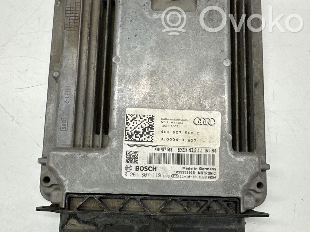 Engine control unit/module   4H0907560C,4H0907560,0261S07119