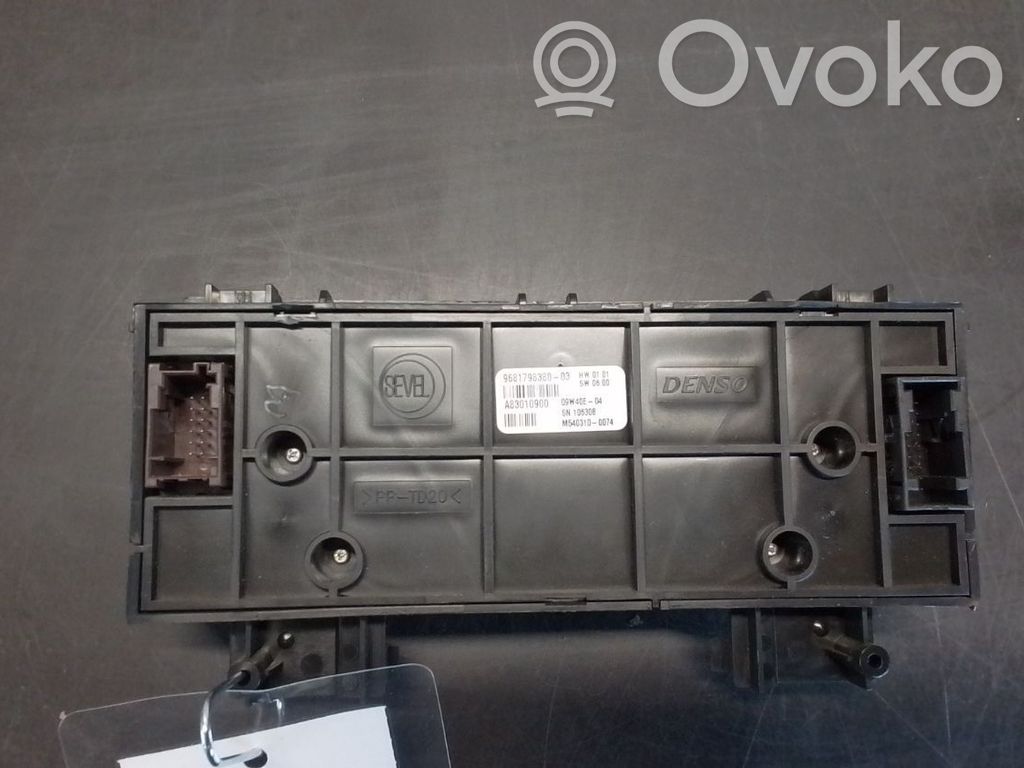 Citroen Berlingo Climate control unit 