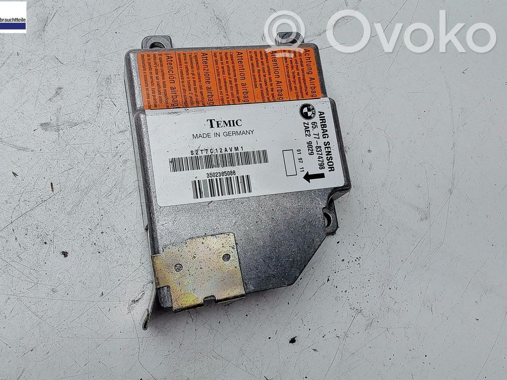 Module de contrôle airbag   65778353598,65771382905