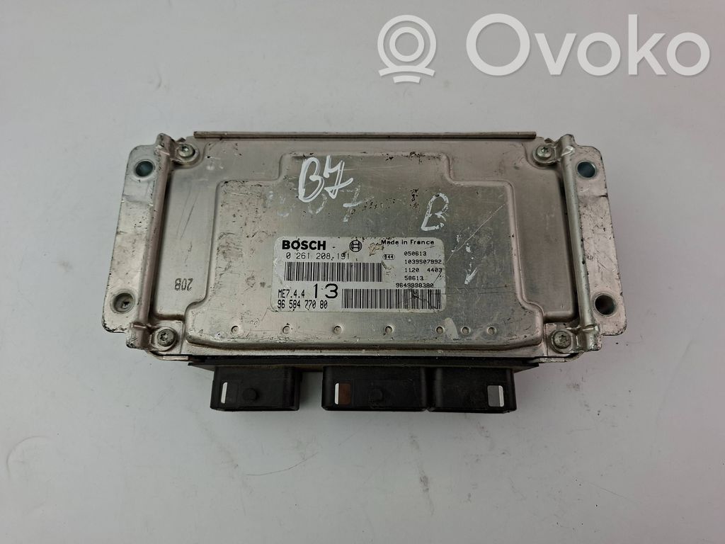 Peugeot 1007 Engine control unit/module 