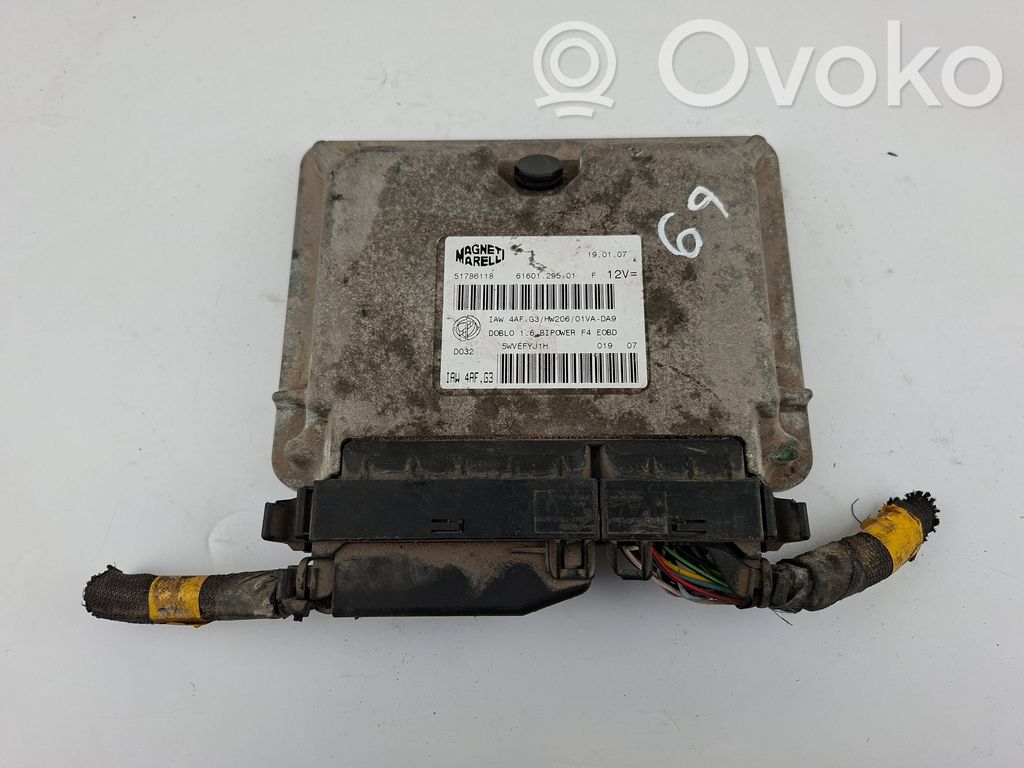 Fiat Doblo Engine ECU kit and lock set 