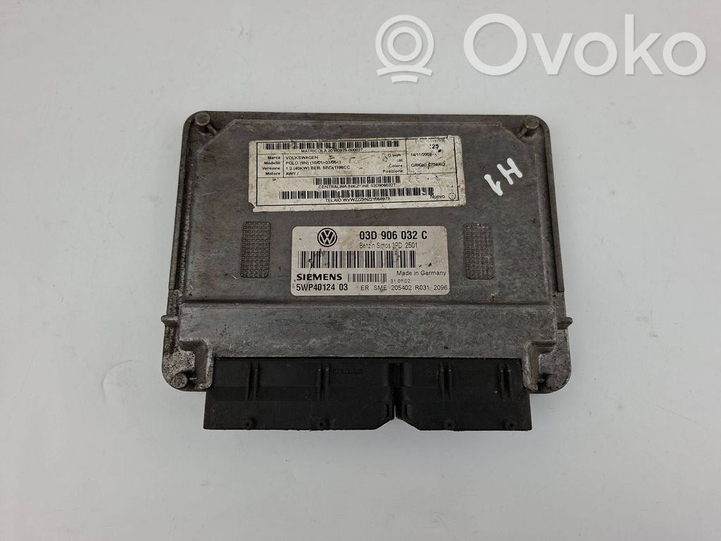 Engine control unit/module   03D906032C,5WP4012403