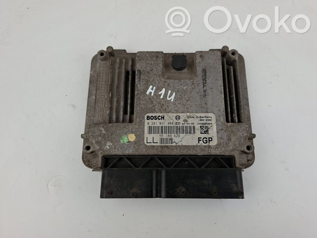 Engine control unit/module   55189629,0281011448