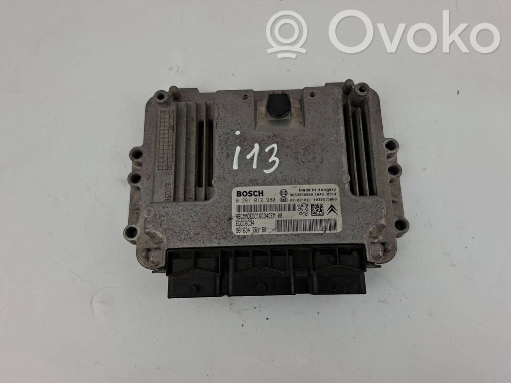 Citroen C4 I Picasso Engine control unit/module 